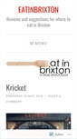 Mobile Screenshot of eatinbrixton.com